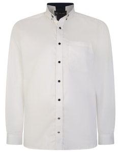 KAM Premuim Stretch Long Sleeve Button Down Dress Shirt White